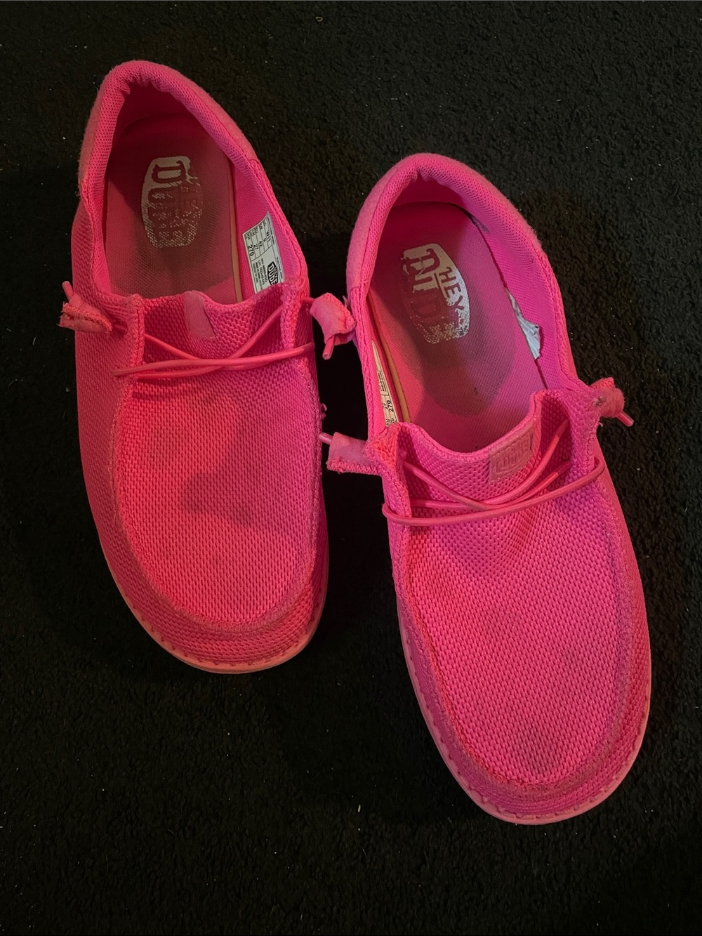 Hey Dude Slip-On Sneakers in Bright Pink